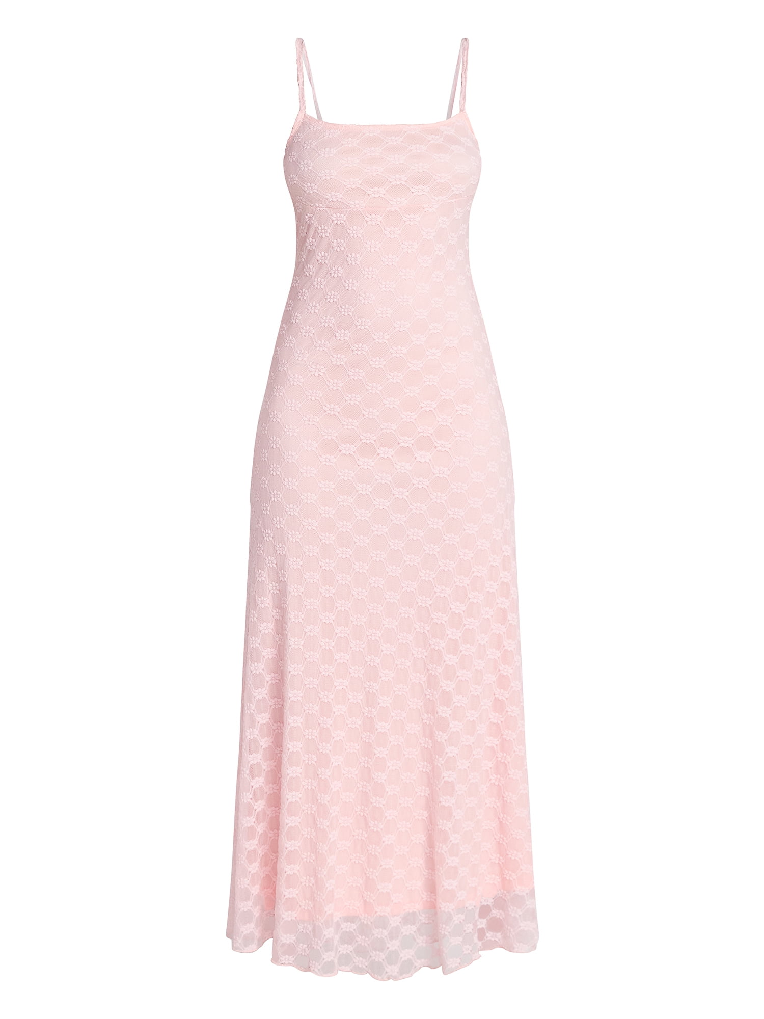 No Boundaries Lace Cami Maxi Dress, Women's XXS-XXL - Walmart.com