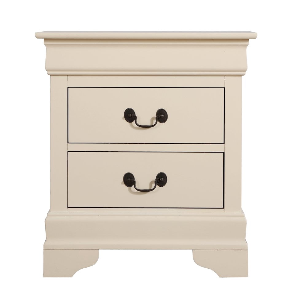 Glory Furniture Louis Phillipe Night Stand in Beige Color
