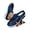 a-46Blue11, variant on FINALGANG Womens Closed Toe Elastic Strap Mesh Backless Walking Shoes With Air Cushion Sole For Summer Casual Walking Outdoor Daily Wear Khaki