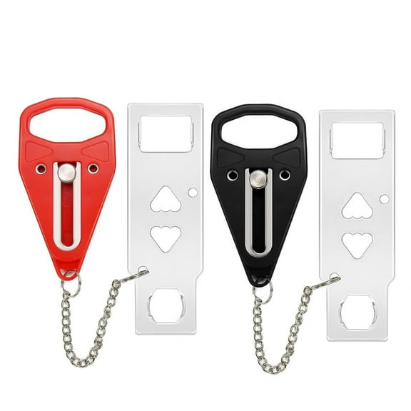 Portable Door Lock 2Pack Extra Lock for Additional Privacy and Safety in Home,Hotel and Apartment,Prevent Unauthorized Entry,Protect Family Security in Traveling,Home,Bedroom,Hotel,Apartment