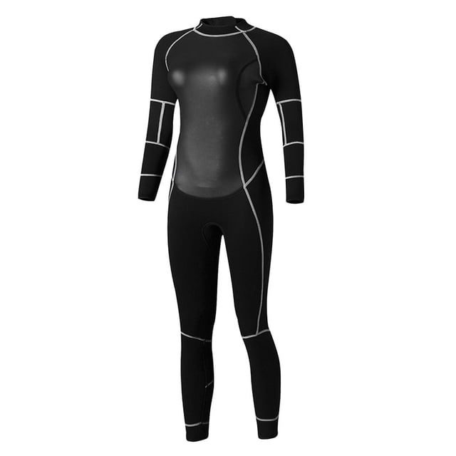 S SERENABLE Women Full Body Wetsuit UPF 50+ Scuba Diving Surf Rash Guard Black XS