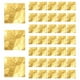 thumbnail image 2 of 100pcs Square Sweets Candy Chocolate Lolly Paper Aluminum Foil Wrappers Gold, 2 of 5