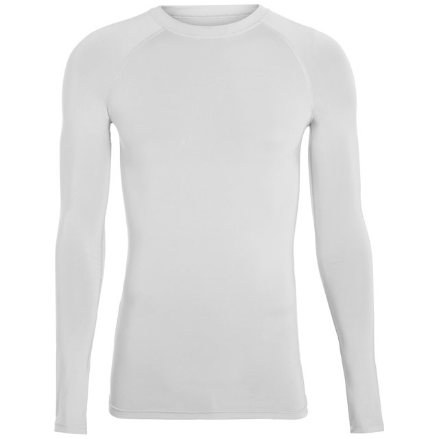 Camiseta de compresión de manga larga Ropa deportiva Augusta Hyperform BLANCO XL 2604