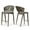Grey, variant on PURPLE LEAF Outdoor Counter Height Bar Stool Set of 2, Modern Aluminum Rattan Bar Chairs with Backrest and Cushion, All-Weather for Kitchen, Patio, Pool
