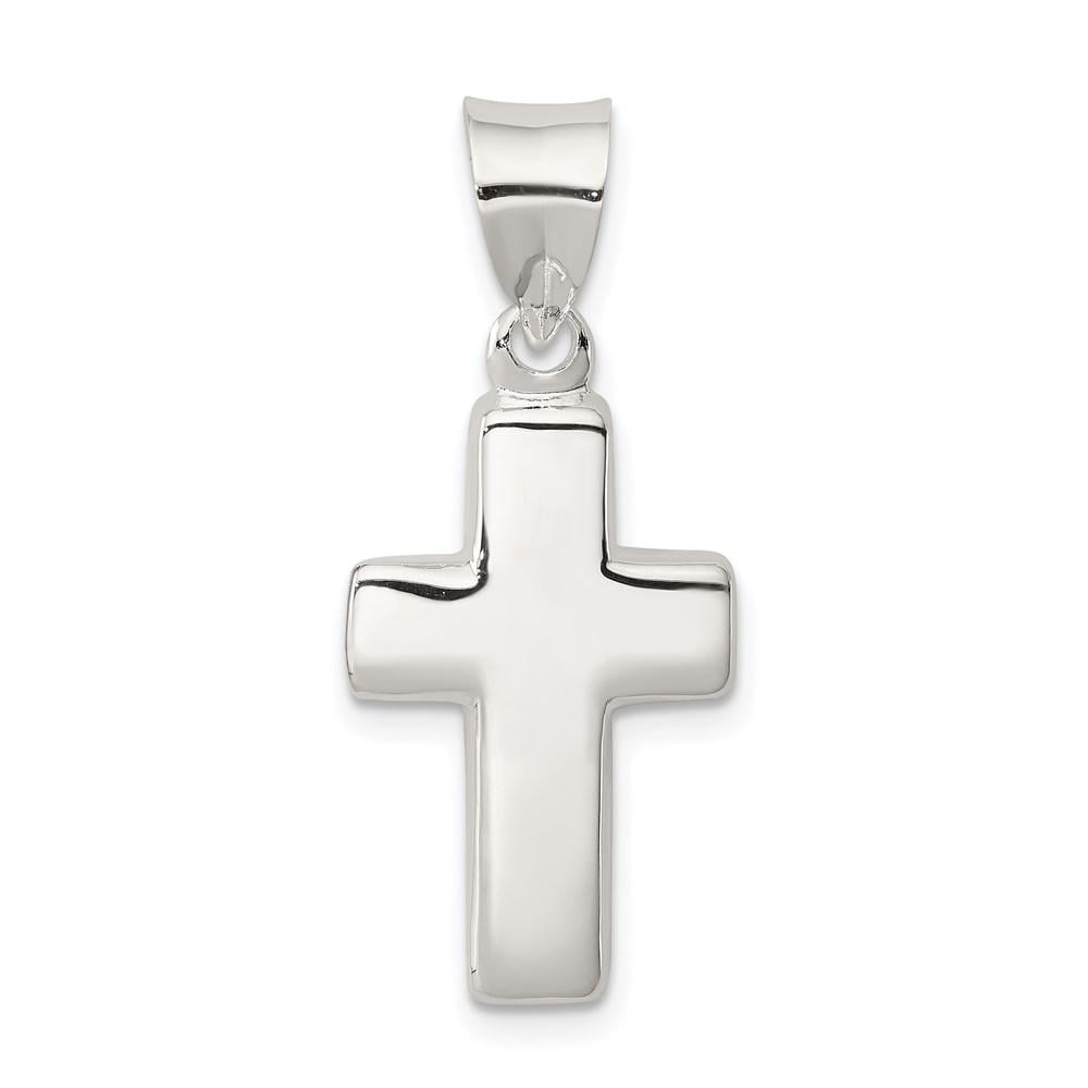 Sterling Silver Laser Designed Cross Charm Best Quality Free Gift Box 