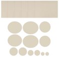 thumbnail image 1 of Unique Bargains Patch pour Doudoune Ruban de Réparation en Nylon, 6 Feuilles Patch en Tissu Auto-Adhésif, Beige, Rond Ovale, 1 of 5