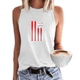 thumbnail image 2 of Wycnly Tank Tops Baseball Bat Graphics Crewneck Sleeveless T Shirts for Women Casual Loose Fit Racerback Tank Tops Blouses White XL Clothes, 2 of 5