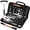 Black, variant on 31pcs BBQ Grill Accessories Gifts for Men Dad, Heavy Duty Grilling Tools Gift Set, Stainless Steel BBQ Utensils Kit with Mats, Grill Brush in Carrying Bag Brown