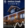 thumbnail image 2 of West Ivory 3312LEDs, 300ft Cool White LED Rope Lights, Waterproof Permanent Outdoor ETL Certified Connectable Clear Tube, Christmas Palm Tree Holiday Decorative Landscape Patio Accent Lighting, 2 of 9