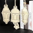 thumbnail image 5 of 2 piezas de placa de madera colgante Islam Ramadán linterna colgante ornamento pared DIY decoración del hogar para Eid Ramadán, 5 of 5