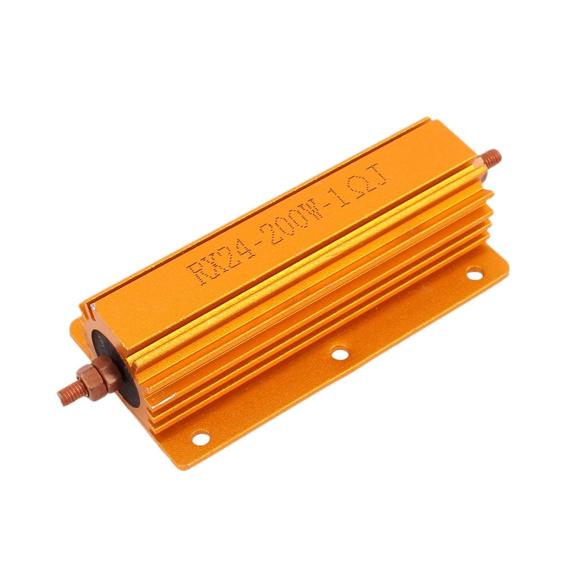 5/ W 2/ Ohm Axial Gold Tone Heatsink Aluminum Resistor Pack of 2