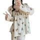 thumbnail image 1 of Pijama de manga larga con estampado de oso para mujer, talla 2XL, para noches acogedoras y días informales, 1 of 8