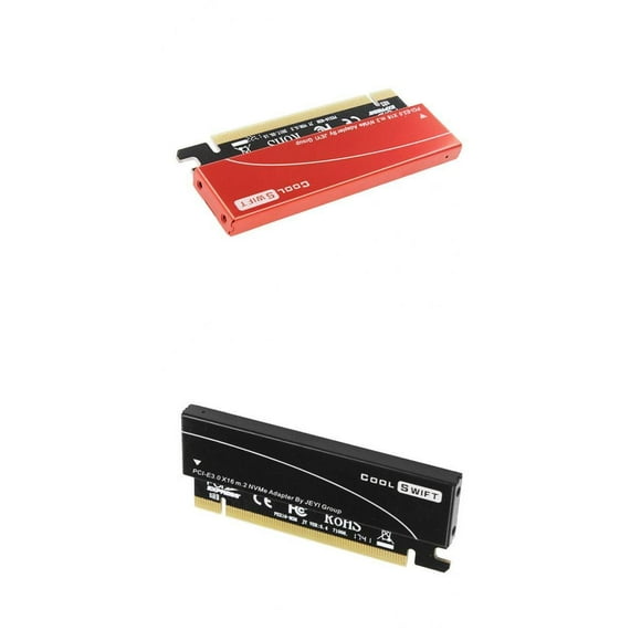 2x M.2 3.0 X16 Sunnimix NVMe SSD a PCIe Converter