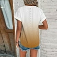 thumbnail image 6 of Lzobxe Women's Tops, Tees & Blouses Printed Round Neck Curved Hem Short Sleeved,Sizes S-3XL, 6 of 7