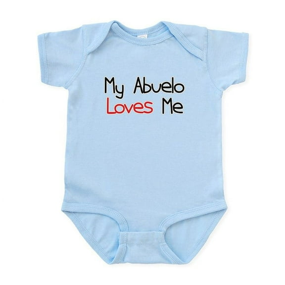 CafePress - My Abuelo Loves Me Baby Onesie Bodysuit - Baby Light Bodysuit, Size Newborn - 24 Months