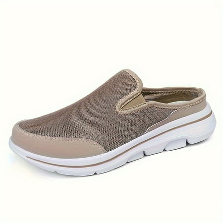 

Spring And Summer Men s Solid Stitching Mesh Sandals Breathable Lightweight Slip On Comfy Shoes For Outdoor Walking Driving
