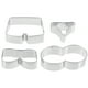 thumbnail image 1 of 4 cortadores de galletas de acero inoxidable, moldes reutilizables para hacer galletas, herramientas para hornear galletas., 1 of 5