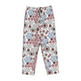 thumbnail image 4 of Naloa Abstract Floral Print Women’s Ultra-Soft Comfy Pajama Lounge Pants with Pockets & Drawstring, 4 of 8