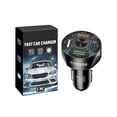 thumbnail image 2 of 4-port USB Car Charger, Fast Charging Mobile Phone Charging Head, One To Four Fast Charging Mobile Phone Adapter, New Multi-port, 2 of 9