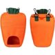 thumbnail image 4 of Bolsa de heno para conejo, bolsas de heno para cerdo, bolsa de alimentación para conejos con forma de zanahoria, bolsa de heno colgante para animales PEQUEÑOS para conejos, cobayas, Chinchilla Rojo Verde Cocina, Decoración y Otros, 4 of 4