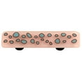 thumbnail image 1 of Hot Knobs HK6000-PA Reactive Clear Petal Pink Rectangle Glass Cabinet Pull - Aluminum Post, 1 of 1
