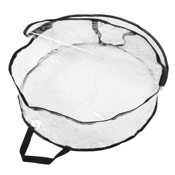 TABLETREANDS 2Pack Round PVC Wreath Storage Bag for Christmas Garland Waterproof and Dust-proof