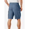 thumbnail image 2 of KingSize Men's Big & Tall Knockarounds 8" Full-Elastic Cargo Shorts, 2 of 6