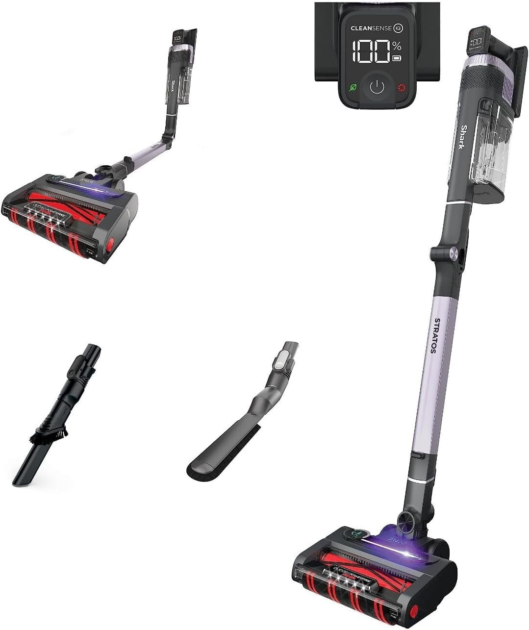 Shark Stratos Cordless Vacuum, DuoClean, Clean Sense IQ, HEPA