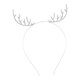 thumbnail image 3 of Diademas navideñas con diamantes de imitación, diadema navideña con astas, bonita diadema Plata, 3 of 8