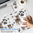 thumbnail image 4 of Long Mouse Pads for Desk,Chihuahua and Footprints Desk Mats on Top Of Desks, Desk Mouse Pad Extra Large with 3mm Non-Slip Base and Stitched Edge for Gaming,Office,Work,Home 31.5"x11.8", 4 of 6