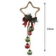 thumbnail image 2 of 2 piezas de piñas de pino navideñas, cascabeles y lazo con cuadros de búfalo, adornos para colgar en la puerta y en la pared, 2 of 5