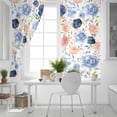 thumbnail image 5 of Fsddascl Colorful Flowers Blackout Curtains for Bedroom/Living Room, Thermal Insulated Kitchen Curtains, Watercolor Botanical Farmhouse Floral Grommet Darkening Window Treatment Drapes 52"x63"x2, 5 of 6