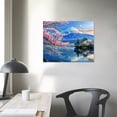 thumbnail image 4 of PRATYUS  Posters Mount Fuji, Japan And Cherry Blossom Trees Art Print Wall Decor Poster Canvas Art Poster And Wall Art Picture Print Modern Family Bedroom Decor  20x16in, 4 of 6