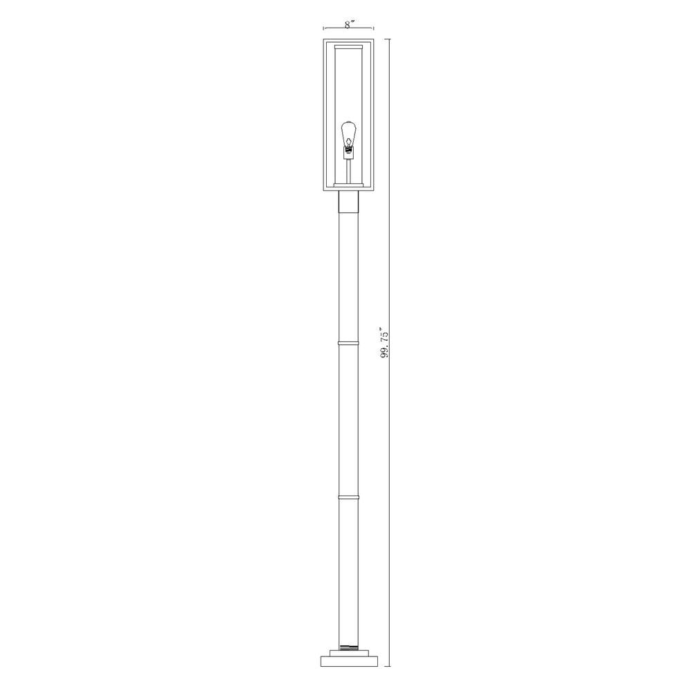 Z-Lite 1 Light Outdoor Post Mounted Fixture