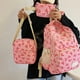thumbnail image 5 of Amzcrzy Caja De Almacenamiento De Adornos, Conjunto De Bolso De Mano Con Lazo De Tres Piezas Para Mujer, Conjunto Versátil De Gran Capacidad Que Incluye Mochila, Bolso De Hombro Y Bolso De Mano, Cont, 5 of 5