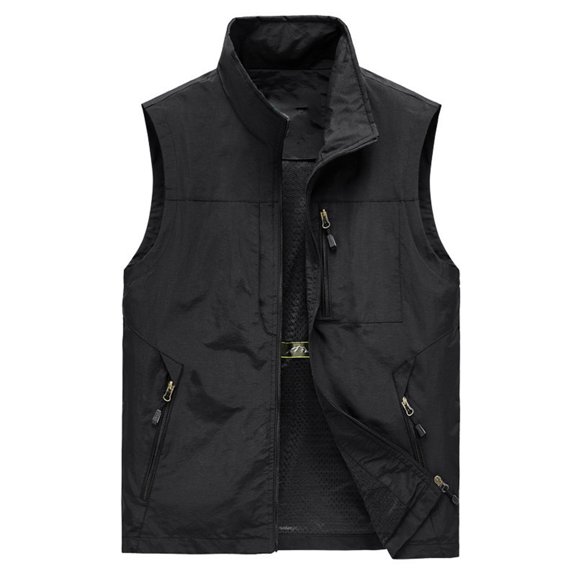ZVNAΖH Men's Lightweight Quick Dry Outdoor Multi Pockets Cargo Vest Casual Work Fish Photo Travel Vest