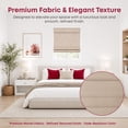 thumbnail image 3 of Arlo Blinds Thermal Room Darkening Fabric Roman Shades, Color: Oatmeal Textured, Size: 35.5"W X 60"H, Cordless Lift Window Blinds, 3 of 5