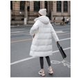 thumbnail image 4 of Women's Hooded Down Jacket Long Winter CoatM Green, 4 of 4