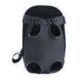 thumbnail image 1 of Pet  Backpack Adjustable Front Fabric Bag Legs Out for Cat Dog Color: black Size:S-small, 1 of 8