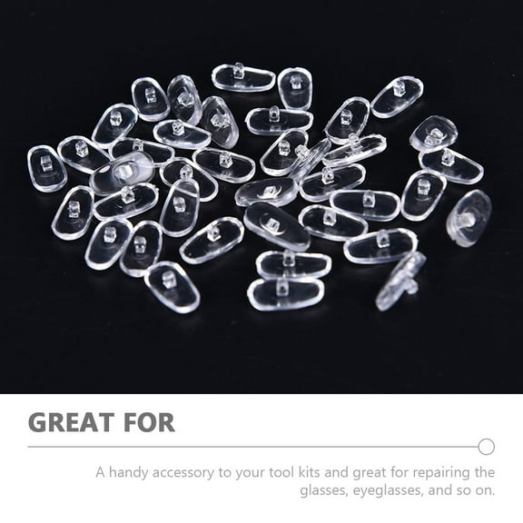Toyvian 1Set Glasses Repair Accessories Kit with Silicone Nose Pads Stainless Steel Screws