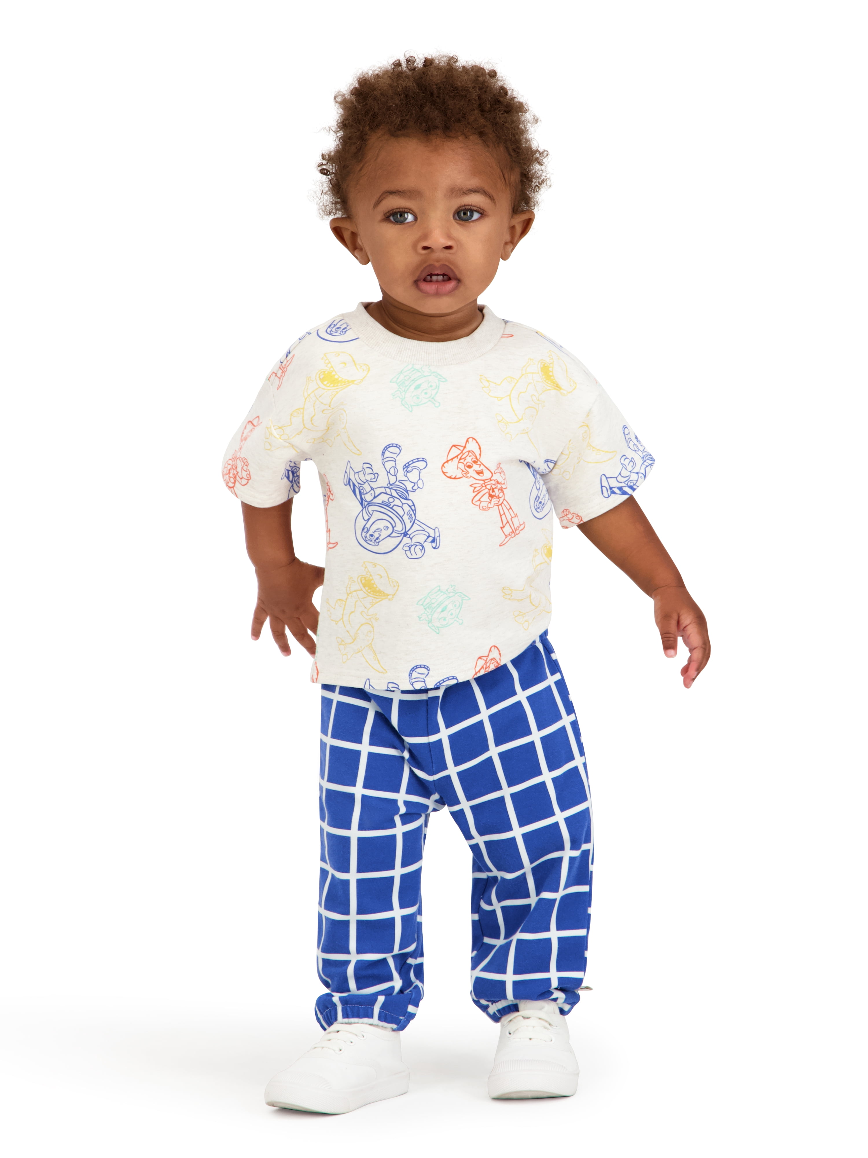 Toy Story Baby Boy Viscose French Terry Pant Set, Sizes 0-24 Months