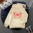 thumbnail image 2 of fvwitlyh Embroidered Sweatshirt Women's Causal 1 4 Zip Pullover Long Sleeve Collar Sweatshirts Solid Activewear Running Jacket Beige XX-Large, 2 of 3