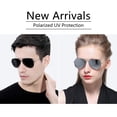 thumbnail image 2 of Gafas de sol Ziwanule Polarized Aviator para hombres/mujeres, color naranja, 2 of 7