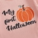 thumbnail image 4 of Conjunto de mono con estampado de calabazas Doisbetthsay para bebé, 4 of 7