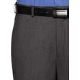 thumbnail image 2 of RGM Mens Slim fit Dress Pants Flat-Front - Modern Formal Business Wrinkle Free No Iron Charcoal 38W x 32L-Slim, 2 of 4