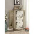 thumbnail image 3 of ACME Talor Wooden Rectangular Jewelry Armoire with 6 Drawers in Antique Gold, 3 of 7