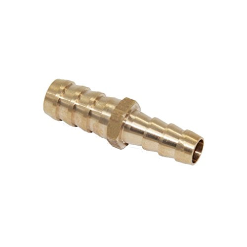Joyway 3/16 ID Hose Barb Pack of 10 Hex Union Brass Fitting Water/Fuel/Air