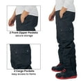 thumbnail image 5 of Alpine Swiss Mens Snowboard Pants 10K Waterproof Insulated Cargo Ski Pants Breathable Winter Snow Sport Outdoor Pant BLK LRG, 5 of 7