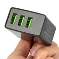thumbnail image 5 of 3 Port LED Fast Quick Charge QC 3.0 USB Hub Display Wall Charger Adapter US Plug, 5 of 5