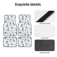 thumbnail image 4 of Honeii Undersea Animals Print Car Foot Mat Four-Piece Set - Front & Rear Universal Car Floor Mats for SUVs, Trucks, Sedans, 4 of 7